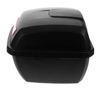 FUNOMOCYA Coffre Arrière Moto Robuste avec Couvercle Boîte de Rangement pour Scooter et Moped Organisateur Coffre Fiable pour Outils et Bagages Boîte Queue Noire Mat