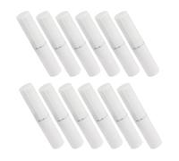 FUNOMOCYA Coffret Design Moderne et Élégant Capacité 2,8g de 12 Tubes à Lèvres Rechargeables en Plastique Blanc pour Cosmétiques Faits Main et Voyages