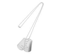 FUNOMOCYA collier plaque d'identité pour chien colliers dogtags pour hommes chaîne personnalisée pour hommes étiquette de chien charmes de cosplay