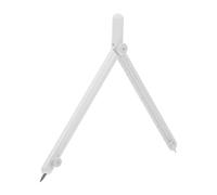 FUNOMOCYA Compas de Dessin Alliage de Zinc avec Échelle de Rayon Visible pour Précision Mathématiques Menuiserie et Travaux Techniques Blanc