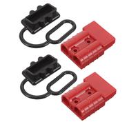 FUNOMOCYA Connecteur Prise Étanche avec et Capuchon Protecteur Plug Rapide pour Chariot Électrique Treuil et Contact Cuivre Plaqué Déconnexion Facile