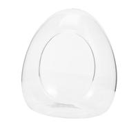 FUNOMOCYA Conteneur à Bryophytes en Verre Vide Forme Œuf 9,5x11,5 Cm pour Propagation des Plantes Et Micro-Paysage DIY Décoration Intérieure Écologique