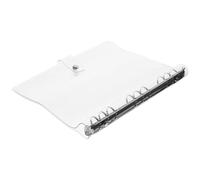 FUNOMOCYA Coque de Cahier Transparent Anneaux Protection Plastique Réutilisable Facile à Nettoyer pour Fournitures Scolaires et Bureau