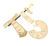 FUNOMOCYA Costume Égyptien Pharaon 1 Kit Complet Tête de Pharaon, Ceinture, Col, Manchettes et Sceptre Doré, Taille Ajustable, Accessoires Cosplay pour Soirée Halloween et Fête à Thème