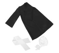 FUNOMOCYA Costume Juge Garçon Fille Respirant pour Jeux de Rôle et Déguisement Professionnel Kit Complet avec Perruque Adaptée Cadeau Éducatif Garçon Occupation