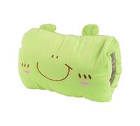 FUNOMOCYA Coussin Chauffe-Mains Peluche Grenouille Dessin Animé, Vert Clair | Peluche PP Coton, Portable et Léger, pour Chaise de Bureau, Hiver Froid