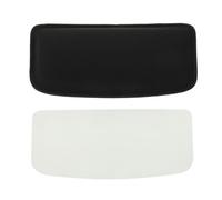 FUNOMOCYA Coussin de Genou pour Voiture en Peluche Noire Coutures Noires Support de Cuisse Ergonomique Taille Compacte Coussin Élastique pour Genoux Accessoire Intérieur Auto