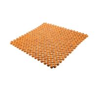 FUNOMOCYA Coussin Siège Voiture Perles Bois Naturel Beige Coussin Ventilé Massant Confortable pour Sièges Auto Camion et Chaise de Bureau Support Antidérapant