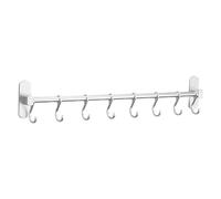 FUNOMOCYA Crochet Suspendre Mobile en Aluminium Spatial Argenté Cuisine et Salle de Bain Crochet Mural Robuste pour Rangement Pratique
