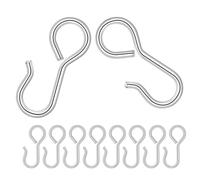 FUNOMOCYA Crochets Métalliques pour Housse de Siège Auto 23 Mm, Lot de 10 Pièces, Organisation Rangements Arrière Voiture, Compatibles Véhicules Privés et Taxis, Accessoires Intérieurs Polyvalents