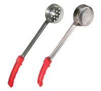 FUNOMOCYA Cuillère Doseuse Facile à Nettoyer pour Sauce à Pizza en Acier Inoxydable Manche Long Lot de 2 Pièces Cuisine Quotidienne