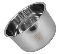 FUNOMOCYA Cuve Intérieure 5l en Acier Inoxydable 304 Épais Fond Renforcé, Pot de Remplacement Antiadhésif pour Cuiseur à Riz Électrique, Accessoire la Cuisine INOX Compatible Usage