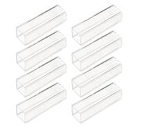FUNOMOCYA Cuvettes en Plastique Transparentes 45 Ml Lot de 8 Pièces Cuvettes Précises en Polystyrène pour Laboratoire pour Expériences Scientifiques et Analyses Précises