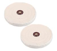 FUNOMOCYA Disques de Polissage en Coton 2pcs pour Bijoux et Montres, Meule à Polir 144mm, Trou 12mm, Précision et Productivité pour Projets DIY et Tâches Industrielles