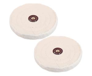 FUNOMOCYA Disques de Polissage en Coton 2pcs pour Bijoux et Montres, Meule à Polir 144mm, Trou 12mm, Précision et Productivité pour Projets DIY et Tâches Industrielles