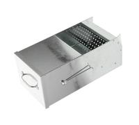 FUNOMOCYA Distributeur Aliments Métal avec Couvercle Magnétique et Crochets Mangeoire pour Foin de Rongeurs Furets Hamsters et Petits Animaux Compacte et Facile à Nettoyer