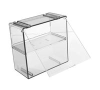 FUNOMOCYA Double-Layer Acrylic Model Car Display Case Organizer Dustproof Showcase Storage Box for Collectibles