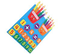 FUNOMOCYA Éducatif Mathématiques Préscolaire Feutre Tableau Addition et Soustraction Aide Au Développement Cognitif pour Garçon Fille et Tout-Petits