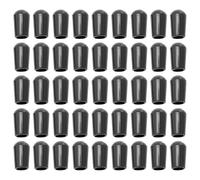 FUNOMOCYA Embouts de Broche de Rack Ronds Noirs en Pvc 200 Pièces