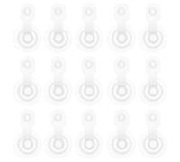 FUNOMOCYA Embouts Gonflables Réutilisables 20 Pcs 27 Mm Transparents pour Valves d'air de Bouées et Jouets Aquatiques, Accessoires pour Matelas Pneumatique, Gonfleur Piscine, Kit