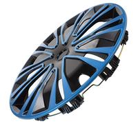 FUNOMOCYA Enjoliveur de Roue Bleu Noir Couvre-moyeux PP Robuste Décoration Auto Facile à Installer pour Voitures