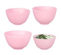 FUNOMOCYA Ensemble de 3 Bols en Silicone Flexibles et Sûrs pour Masque Facial DIY et Soins Capillaires, Bol Mélangeur Pratique pour Masque de Beauté Maison