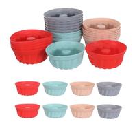 FUNOMOCYA Ensemble de Citrouille 24 Pièces de Moules à Cupcakes en Silicone Réutilisables Résistants aux Hautes Températures, pour Pâtisseries et Air Fryer