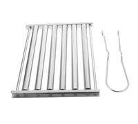 FUNOMOCYA Ensemble de Grille à Saucisses en Acier Inoxydable pour Barbecue Extérieur Outils de Grillade Support à Saucisses Accessoires de Camping Conception à roulettes Solide et Pratique