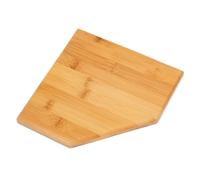 FUNOMOCYA Étagère Murale d'angle Triangulaire en Bois Rustique, 20 Cm de Côté, Étagère de Rangement sans Perçage pour Salle de Bain Cuisine, Accessoire Pratique pour Organisation Murale