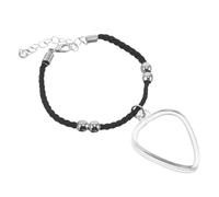 FUNOMOCYA Étui Porte-Médiators de Cœur avec Bracelet Pendentif Boîte de Rangement Compacte pour Médiators de Guitare Basse et Ukulélé Accessoire Pratique pour Musiciens Amateurs et