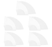 FUNOMOCYA Éventails Pliants Vierges à Sublimation 33x66 Cm, Surface Blanche Lisse pour Transfert Thermique, Kit 5 Pièces, Ventilateurs Portables sans Cadre, Loisirs Créatifs et Événements