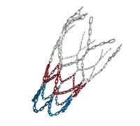 FUNOMOCYA Filet de Basket-Ball Extérieur 12 Crochets Maille Nylon Robuste 3 Couleurs Chaîne Sonore Claire Accessoire de Basketball Usage Scolaire et Entraînement