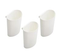 FUNOMOCYA Gobelet de Rangement pour Chariot Roulant, 3 paniers en Plastique PP à Suspendre, Design Compact et Fonction d’économie d’Espace, adapté au Living Room ou workspace