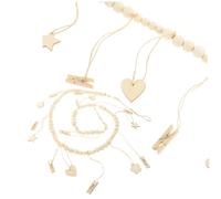 FUNOMOCYA Guirlande de Perles avec Clips Porte-Photos Mural Décoratif pour Chambre Suspendue pour Affichage Photo Support Mural pour Souvenirs et Décoration Intérieure