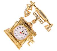 FUNOMOCYA horloge de bureau téléphonique téléphone à cadran réveil numérique bureautique accessoires ice watch retro modèle de téléphone décoratif jouet d'interaction pour enfants abdos