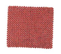 FUNOMOCYA Housse De Siège Auto En Perles De Bois Naturel 45 x 45 Cm, Coussin Respirant Et Frais D'été, Coussin Massant Confortable Pour Voiture Et Bureau, Usage Été Adultes