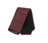 FUNOMOCYA Housse Protège-Appui-Tête de Voiture Amovible 655 X 218 CM en Tissu Résistant Rouge Volcan avec Fixation Auto-Agrippante et Poche de Rangement pour Téléphone Clés Porte-Monnaie