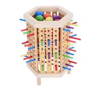 FUNOMOCYA Jeu Bois Montessori Coloré pour Garçon Fille Bâtons Empilables Éducatifs pour Apprentissage Mathématique Développement Motricité Fine Classement et Séparation pour Tout-Petits