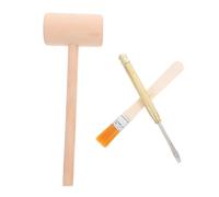 FUNOMOCYA Kit Archéologie Garçon Fille avec Marteau Bois Moyen Burin Métal et Pinceau Excavation pour Fouille Fossiles et Gemmes Jeu Éducatif pour Garçons et Filles