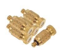 FUNOMOCYA Kit De 5 Buses D'atomisation Haute Pression en Cuivre Filetées, pour Brumisation Extérieure Terrasse Et Piscine, Résistance Haute Température, Diffusion Fine Et Homogène