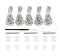 FUNOMOCYA Kit de Réparation pour Stores Plissés en Plastique, 5 Ensembles Fiables Taille Ajustable, Accessoires Élégants pour Camping-Protection Solaire en Voyage