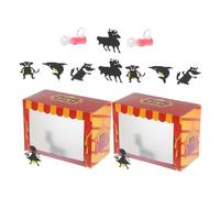 FUNOMOCYA Kit de Théâtre D'ombres pour Garçon et Filles 2 Sets en Papier pour Activités Manuelles Créatives et Jeu Interactif de Marionnettes pour Histoires et Bricolage Couleur Aléatoire