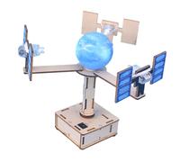 FUNOMOCYA Kit Éducatif DIY Modèle Satellite Géosynchrone Matériaux Robustes Scientifique pour Garçon Fille Cadeau Anniversaire Créatif et Décoration Maison