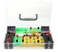 FUNOMOCYA Kit Électricité pour Expériences Scientifiques Scolaires Coffret Outils Électriques pour Collège Matériel Pédagogique Physique avec Accessoires pour Circuits Couleur Aléatoire