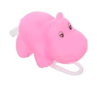 FUNOMOCYA Lampe Vélo Garçon Fille Animale Colorée sans Accessoire Guidon Silicone Élastique pour Vélo Équilibre Lumière LED Fixation Facile Piles Incluses Hippopotame