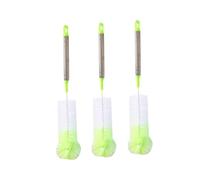 FUNOMOCYA Lave-bouteilles Polyvalent 3 Pièces Avec Manche De Brosse Flexible Pour Un Nettoyage Facile Des Bouteilles Deau De Vin Couleur Aléatoire