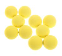 FUNOMOCYA Lot de 10 Balles de Golf d'Entraînement en Mousse EVA Jaune Souples et Silencieuses pour Entraînement Intérieur et Jardin Balles de Practice Anti-Stress pour Golf et Sports de