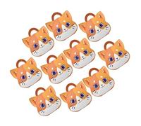 FUNOMOCYA Lot de 10 Coffrets Présents en Papier de Chat Poignée Boîtes à Friandises Pliables pour Biscuits et Bonbons Emballage Présent Décoratif pour Mariage et Shower