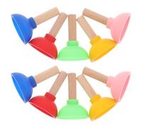 FUNOMOCYA Lot de 10 Mini Ventouses Magicien en Plastique Multicolores Outil D’Aspiration pour Tours de Magie Accessoires Salle de Bain Maison de Poupée Petit Piston pour Spectacle