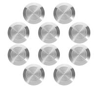 FUNOMOCYA Lot De 10 Plots De Signalisation En Acier Inoxydable Pour Allées Aveugles Avec Marquage Au Sol Et Capteurs Sensoriels